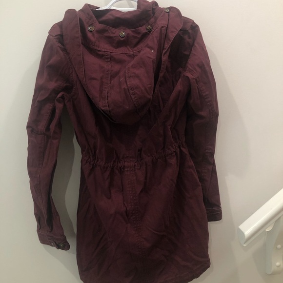 Small, burgundy light coat from Garage - Picture 2 of 2